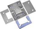 Glass Shower Door Hinge,Brushed Hinges for Glass Doors,Heavy Duty Stainless Steel 180 Degree Cabinet Hinges Glass to Glass. 