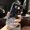 Maitus for Samsung Galaxy S8 Back Cover Luxury Glitter Sequins Gold Foil Starry Bling Cases Clear Soft Silicone Bumper Shining Mobile Phone Protective Case for Girls Boy. 