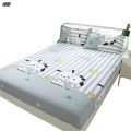Mattress cover one-piece Simmons mattress cover plus high dust-proof bed cover non-slip sheet thin brown pad 1.5/1.8m bed. 