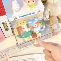 Makeup Mirror For Girls Mini Round Mirror Cute Mini Portable Mirror Pocket-sized Makeup Mirror Cartoon Makeup Mirror. 