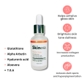 Skinosa Glutathione serum - Alpha Arbutin 2%, Vitamin B3, Aloevera Extract - skin whitening & glowing serum - 30ml. 