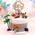One Piece Monkey D Luffy Boat THOUSAND SUNNY Car Decoration Garage Kit Anime Model Cake Decor Staw Hat Crew Boat Gift. 