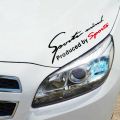 Sports Mind Sticker (Black+Red) Car Headlamp Stickers, Stickers for Car, Auto Styling Stickers. 