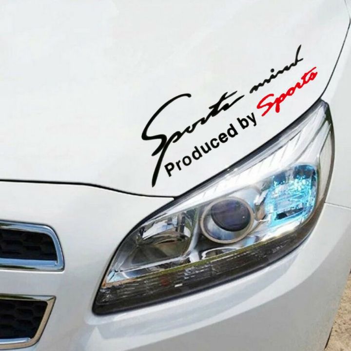 Sports Mind Sticker (Black+Red) Car Headlamp Stickers, Stickers for Car, Auto Styling Stickers