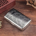 Metal Cigarette Case Men's Silver Cigarette Box Men Women Cigarette Case 16 Cigarette Case Stainless Steel Small Cigarette Case for Men Women Cigarette Box Metal Cigarette Case Silver  Premium Quality Silver. 