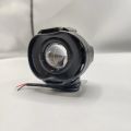 1 Pc Economy Series Round Bike Headlight Spotlight – Single Lens LED Fog Light Yellow White Beam Universal Fit. 