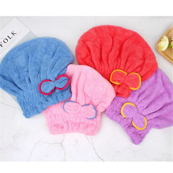 Bear%20Coral%20Fleece%20Thicken%20Quick%20Dry%20Hair%20Hat%20Towel%20Water%20Absorption%20Shower%20Cap%20-%20Image%202