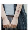 Lovable Letters Lips Shoulders Hands Chest Excessive High Quality Tattoo. 