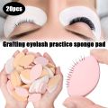20pcs Beginner Lash Map Chart Wispy Lashes Pratice Chart Eye Shape Sponges Reusable Lash Extension Practice Lash Mapping. 