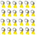 Adjustable Pipe Clamps Pack of 24 Pcs for 25mm Pipes By Zarukh. 