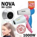 Professional foldable hair dryer machine for girls/men/women comes with 2 speeds fashion hair style machine portable 1000 watt hair dryer machine easy to carry machine low power consumption hair dryer. 