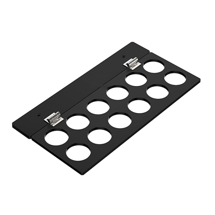 K-Cup Holder, Under Cabinet Pull Up Storage Coffee Holder Black