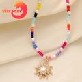 Vist Fox Turquoise Necklace Adjustable Retro Traditional Lady Pendant Necklace. 