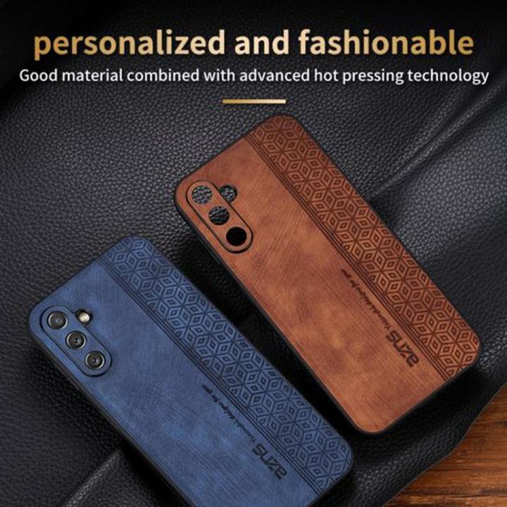Samsung Galaxy A24 4G ThinQ case Fabric and Leather Effect back cover for samsung galaxy a24