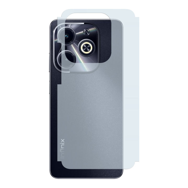 Infinix Hot 40i Back Protector Carbon Fiber Matte Soft Skin Sheet For Hot 40i