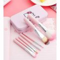 Professional Pack Hello Kitty 7 Makeup Foundation Powder Eye Shadow Brushes Set Make Up Brushes Set-Basic Cosmetic Tools. 