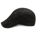 Men Cap Ponytail Hole Solid Color Advanced Hat. 