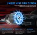 C6 Car Led Headlight Bulbs Extra Bright H4 7200lm 600k. 