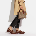 (Premium Quality ) Original COACH Handbag Women's PU Leather Letter Print Tote Bag Single Sling Shoulder Bag Korean Large Capacity Shopping Bag Travel Wrok Bag. 