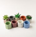 Pack of 3 Mini Artificial Plant Pots for Home and Office Decoration Modern Indoor Planters Multipurpose Gift Set. 