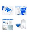 10 Pcs Disposable Toilet Seat Covers ll Hygienic  ll Thick Flushable Seat Covers ll Disposable for Portable Travel Public Restrooms ll Paper Toilet Seat Cover for travel. 