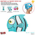 Bestway Swim Cap For Kids Silicone Fun Swim Caps for Childern, Kids Swimming Hats With Nemo Characters Children Waterproof Swim Hat Cap For Age 3-9 - 26025. 