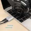 TECKNET USB Audio Adapter External Stereo Sound Adapter Aluminum with 3.5mm Speaker/Headphone and Microphone Jacks For Windows and Mac, Plug and Play, No drivers Needed. 