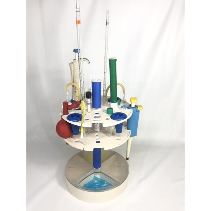 Micropipette Stand Revolving, Rotary Pipette Stand, Pipette Stand Revolving with ESR