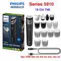 Philips Norelco Multigroomer All-in-One Trimmer Series 5000, 18 Piece Mens Grooming Kit, for Beard Face, Hair, Body Hair Trimmer for Men, No Blade Oil Needed, MG5750/49. 