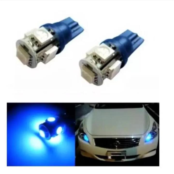 2pcs Blue LED Parking Bulb for Car Universal fit
