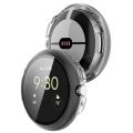 For Google Pixel Watch Tempered Glass Film PC Watch Case. 