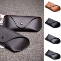 Black Brown Leather Glasses Case Box Cover for Protection For Woman and Men Sunglasses. 
