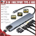 USB C Hub 8 in 1 multiport Adapter with 87W Power Delivery 4K HDMI, 2 USB 3.0 Ports,Fast Ethernet SD/Micro SD Card Reader Portable for MacBook_ Pro,Chromebook_, Dell_ XPS and More Type C Laptops. 