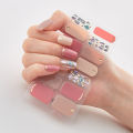 Grim Teiousx Semi Cured Gel Nails Art Stickers Fashion Solid Color Manicure Decal UV LED Lamp Need Gel Nail Decals Nail Sticker Decoration. 
