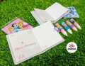 Colorful Mini Diary For Kids-Disney Princess Edition Mini Autograph Notepad/Small Diary With Princess Theme Ballpoint,Button Lock Lockable Mini Diary For Girls-E005. 