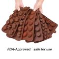 Silicon Chocolate Molds, Candy Making Silicone Molds, Mini Baking Molds, Non Stick Hard Gummy Candy, BPA Free Candy Making Mold (Pack of 1, Random Design). 