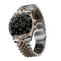 Zero® Regal Smartwatch 1.19" AMOLED Screen | Bluetooth Calling, 107 Sports Modes, Health Monitoring | Stainless Steel Case with Stainless steel chain strap | Best Price Smartwatch for Men, Women, iPhone & Android Users. 