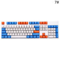 108Pcs/Set PBT Color Matching Key Cap Keycaps for Cherry MX Mechanical Keyboard. 