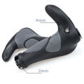 1 Set Bicycle Mountain Bike Rubber Bullhorn Handlebar Grips Riding Bilateral Locking Grips. 