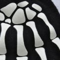 Winter Punk Skeleton Skull Half Finger Adult Kids Luminous Warm Gloves. 