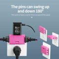 One-To-Three Converter Split Plug Rotating 180 degree Expansion Power Socket 1500W. 