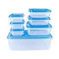IKEA STYLE FOOD CONTAINERS, THUMB LOCK FOOD CONTAINER, STACKABLE PLASTIC STORAGE BOXES (  7PC SET). 