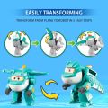 Super Wings S6 Tino 2 inches Mini Transforming Anime Deformation Plane Robot Action Figures Transformation Kids Toys Gifts. 