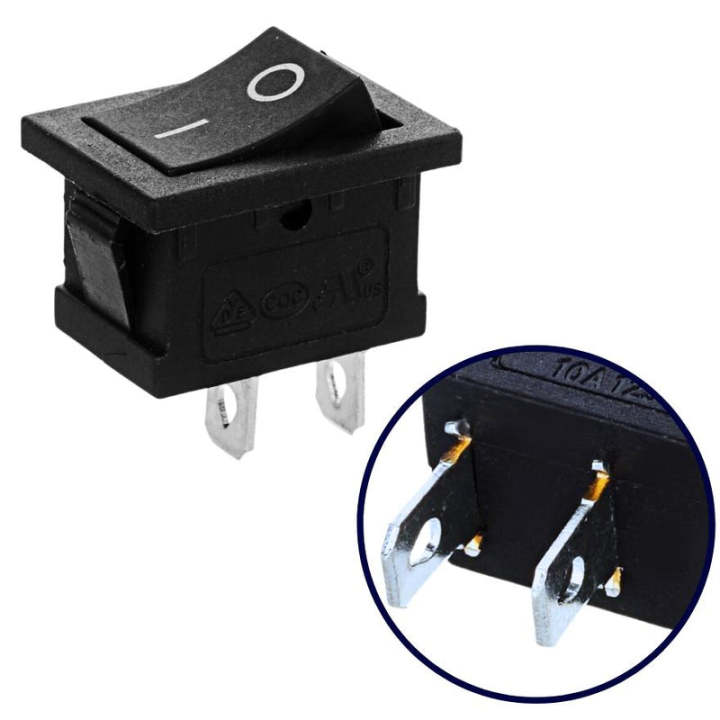 5PCS KCD1-101 2 Pin SPST ON OFF Switch Mini Rocker Switch In Pakistan
