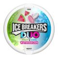 Ice Breakers Duo Watermelon Flavored Sugar-Free Mints with Cooling Crystals - Single Pack (Imported). 