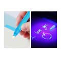 Plastic Large Head LED Light Toy Multifunctional Banknote Verification UV Invisible Fluorescent Light Pen. 