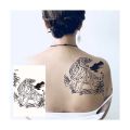 Waterproof Temporary Tattoo Forest Dragon Tattoos Sticker for Makeup Body Art Tattoo Black Big Skull Flower Tatto Men Women. 