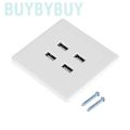 Buybybuy Wall Mounted 4 Port USB Socket Charger Power Receptacle Outlet Plate Panel 5V. 