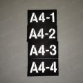 Call Sign Patch Infrared Muiticam CP 1B9/2B9/3B9/6B9 Tactical Military Badges Reflective A4-1,A4-2,A4-3,A4-4 IR PATCH armband. 