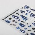 Nail Art Sticker Zombie Bride Patterns 5D Engraved Halloween 5D Relief Nail Art Water Sticker for Halloween. 